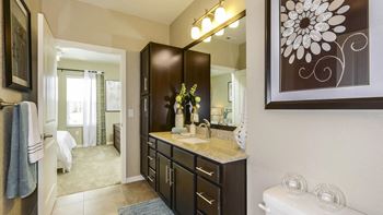 Large vanities with storage