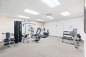Melbourne apartment for rent - A well-equipped gym with a variety of exercise machines.