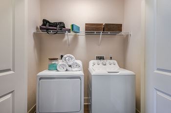 Full-size washer & dryer included