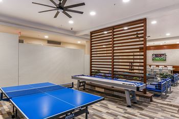 Poolside game lounge