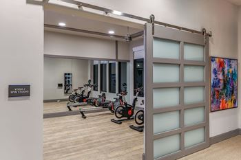 Yoga and spin studio