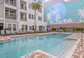 Tampa apartment for rent - Swimming Pool at The Foundry Luxury Apartments in Tampa FL