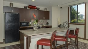Miami apartment for rent - Demo Kitchen at West Brickell Tower Senior Apartments in Miami