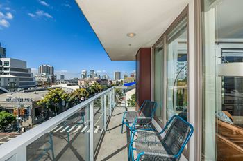 Oversized balconies when available