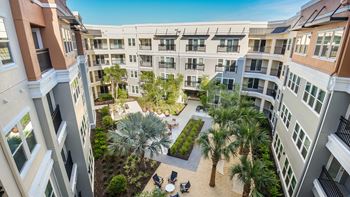 Lush garden courtyards