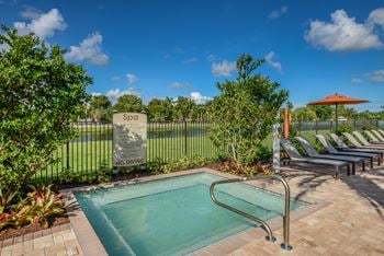 Relaxing whirlpool spa