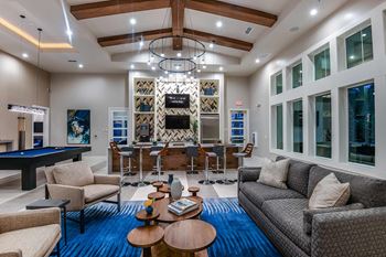 Club room with demo kitchen 