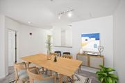 Quincy apartment for rent - a dining room with a wooden table and chairs at Highlands at Faxon Woods, Quincy, Massachusetts