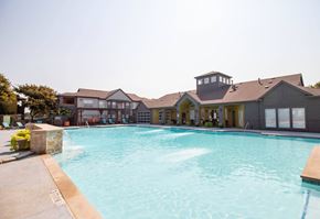 Waco apartment for rent - A Large Swimming Pool at Flats on Chapel Apartments, Waco, TX, 76712