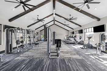Fitness center with updated equipment