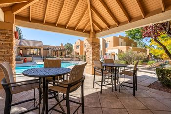 Poolside gazebo