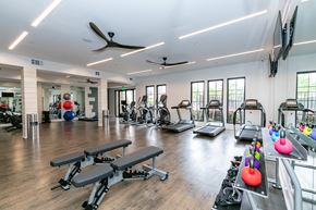 Alpharetta apartment for rent - Fitness Center at Emblem Alpharetta Apartments, Georgia, 30009