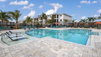 Resort-style swimming pool