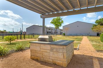 Outdoor grilling area