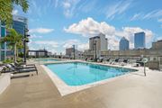 Tampa apartment for rent - A large swimming pool on the roof of Element apartments