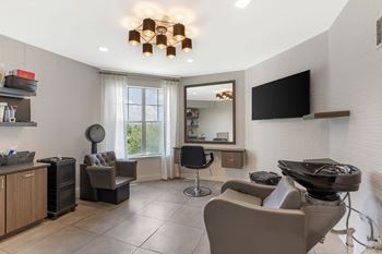 Onsite hair & nail salon