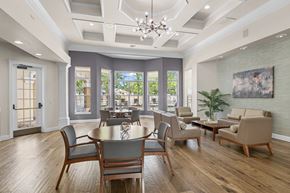 Orange City apartment for rent - A dining room with a table set for six.