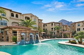Oro Valley apartment for rent - Pool with water feature at Villas at San Dorado, Oro Valley