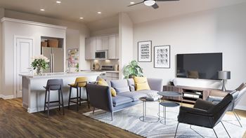 Open-concept layout