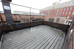 Philadelphia apartment for rent - the roof deck of the apartment building is being remodeled