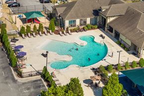 Greenville apartment for rent - an aerial view of a swimming pool at the resort at governors residence
