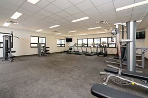 Winnipeg apartment for rent - Interior - wide shot of fitness centre