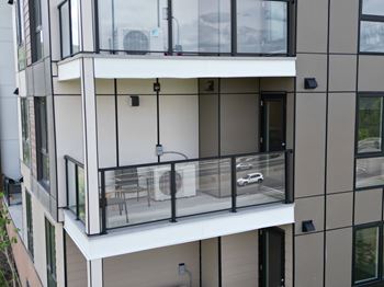 Modern apartment building