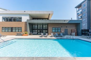 A large swimming pool