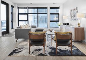 Edmonton apartment for rent - Modern Living Room at Raymond Block, Edmonton, AB
