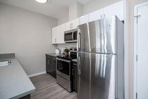 Winnipeg apartment for rent - Interior - kitchen with stainless steel appliances