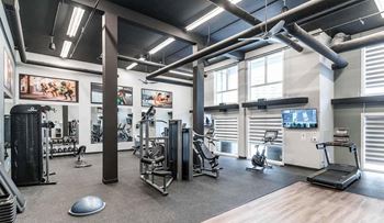 Modern fitness center