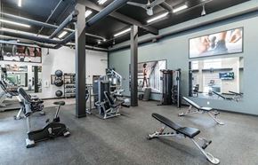 Calgary apartment for rent - Fitness Center at Skyway Apartments, Calgary, AB