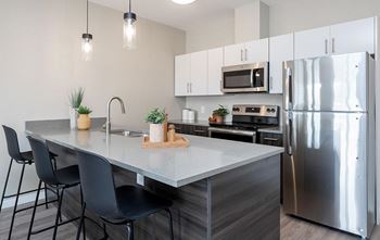 High-gloss cabinets