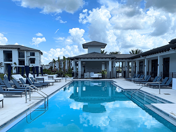 Blue cool pool