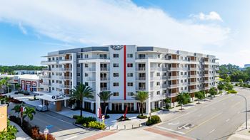 A modern apartment building exterior