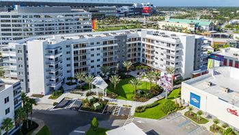 Aerial apartment view