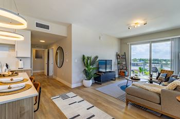 Living room with tv