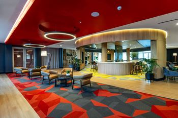 A modern lounge area 