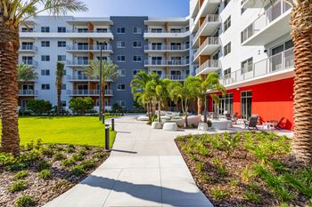 Courtyard walking path