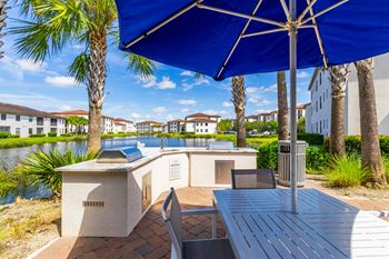 Outdoor bbq area