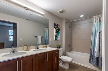 Spacious bathroom
