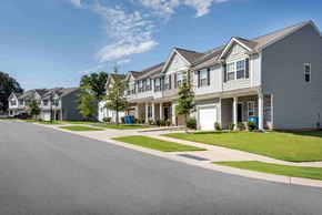 Charlotte apartment for rent - The Grove Townhomes. Side facing shot.