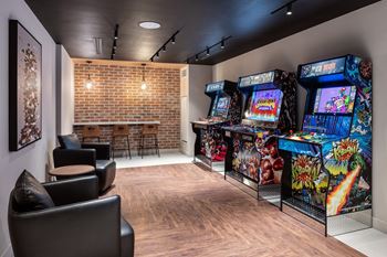 Vintage arcade machines
