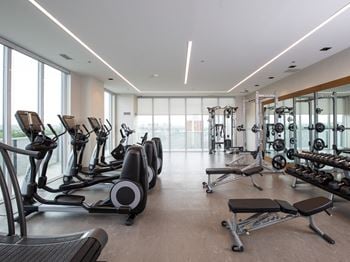 Gym with top-of-the-line equipment