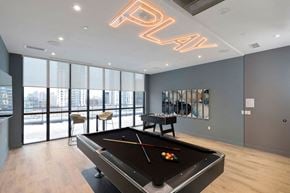 Toronto apartment for rent - A pool table with the word