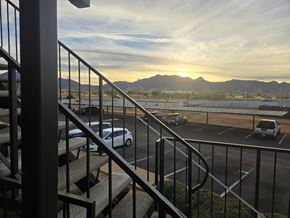 Sierra Vista apartment for rent - BACK OF PROPERTY SUNSET