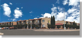 Sierra Vista apartment for rent - A row of houses with trees in front of them.