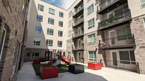 Salt Lake City apartment for rent - A view of the courtyard area