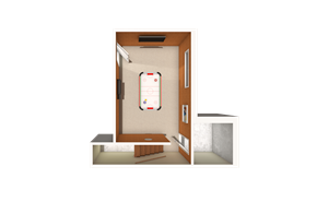 Windsor Locks apartment for rent - A digital display is mounted on a wall in a room.