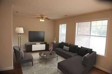 Newport News apartment for rent - a living room with a couch and a tv